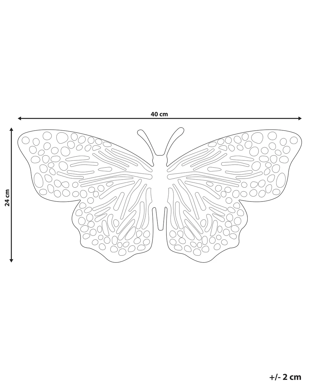 Dekofigur Schmetterling MADIUN Metall Gold_848984