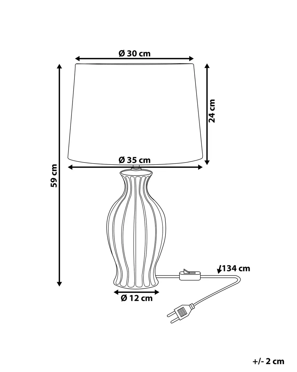 Table Lamp SAMINA Ceramic Green_731496