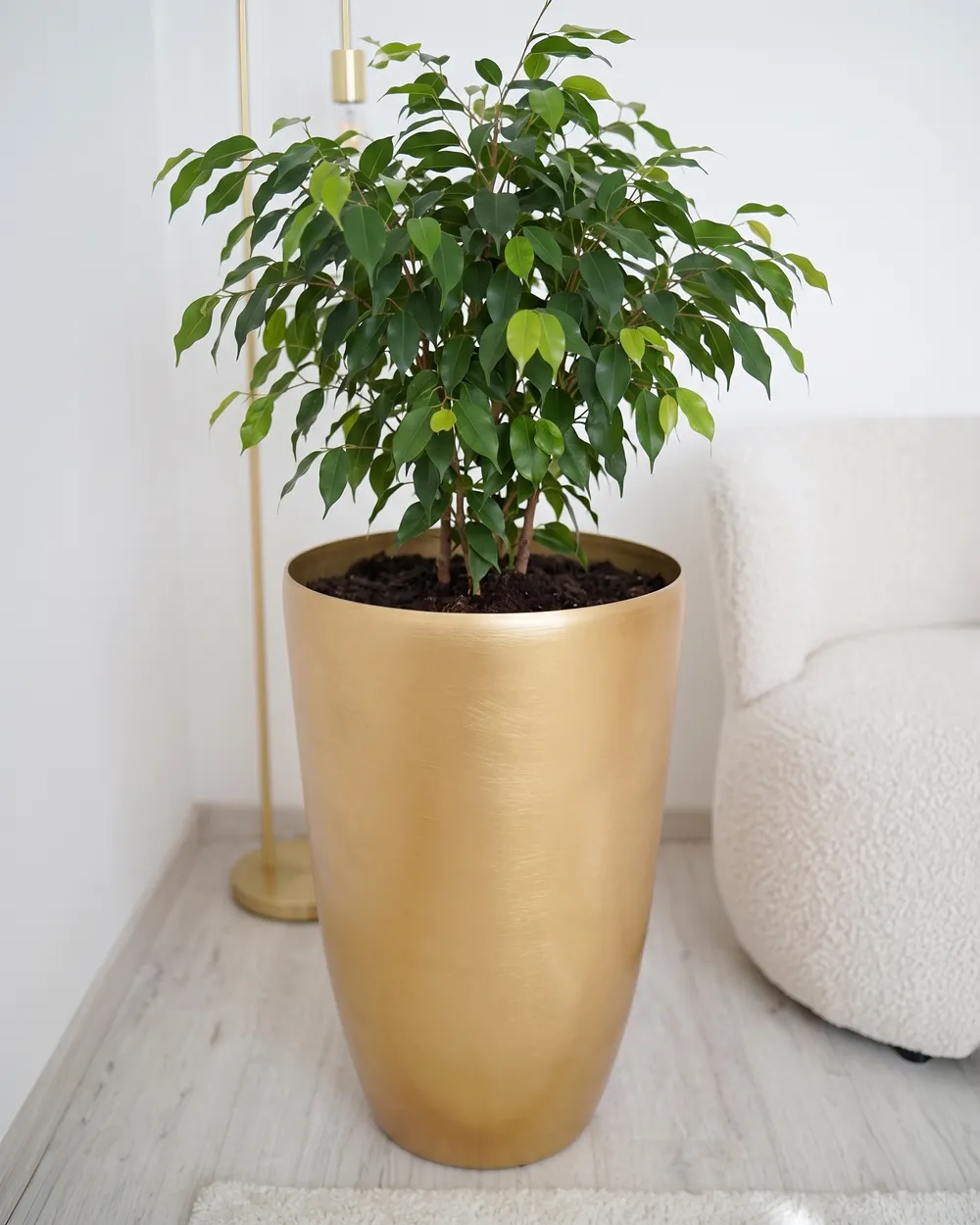 Plant Pot TSERIA 40 cm Gold_1148887
