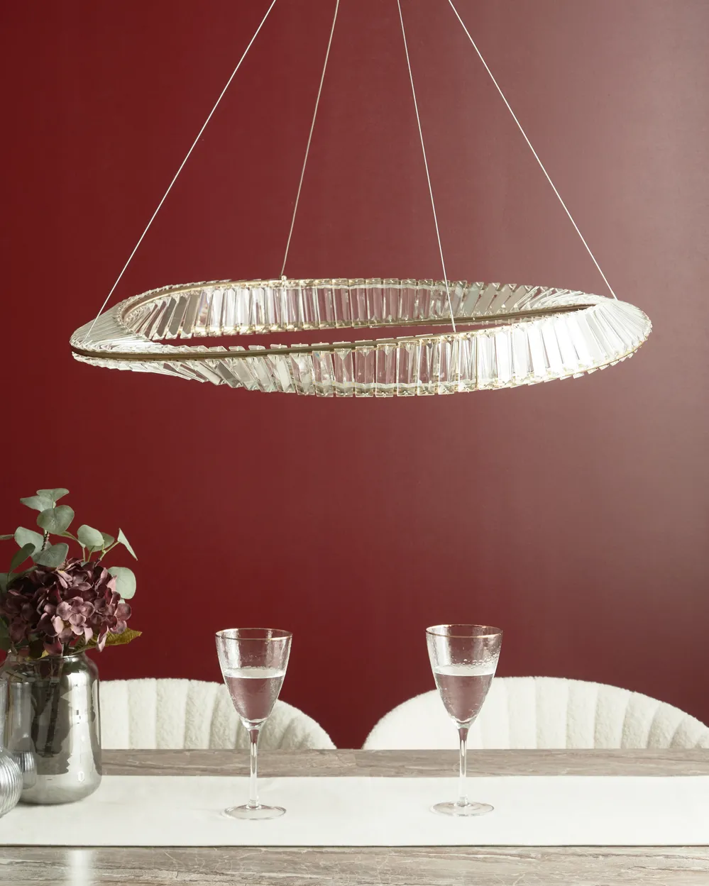 LED Chandelier ROSENDE Metal Gold_919540