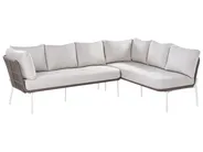 Gartensofa Set 7-Sitzer ROBELLA mit Tischen Beige_1049710