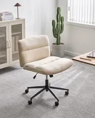 Desk Chair CATLIN Boucle Light Beige_1076986