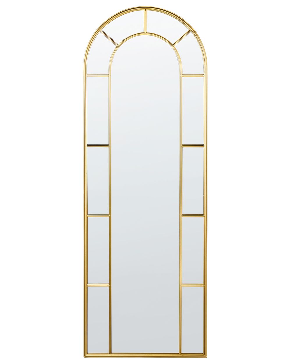Wandspiegel CROSSES 60 cm 170 cm Metall Gold