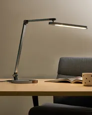 LED Schreibtischlampe CAROY mit kabellosem Ladegerät Grau_1018890
