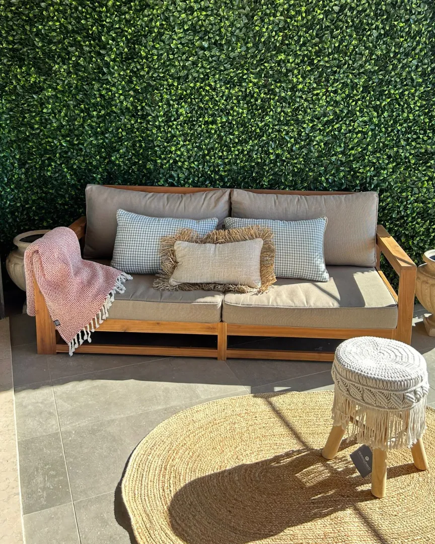 Gartensofa 2-Sitzer TIMOR modular zertifiziertes Akazienholz Hellbraun_939952