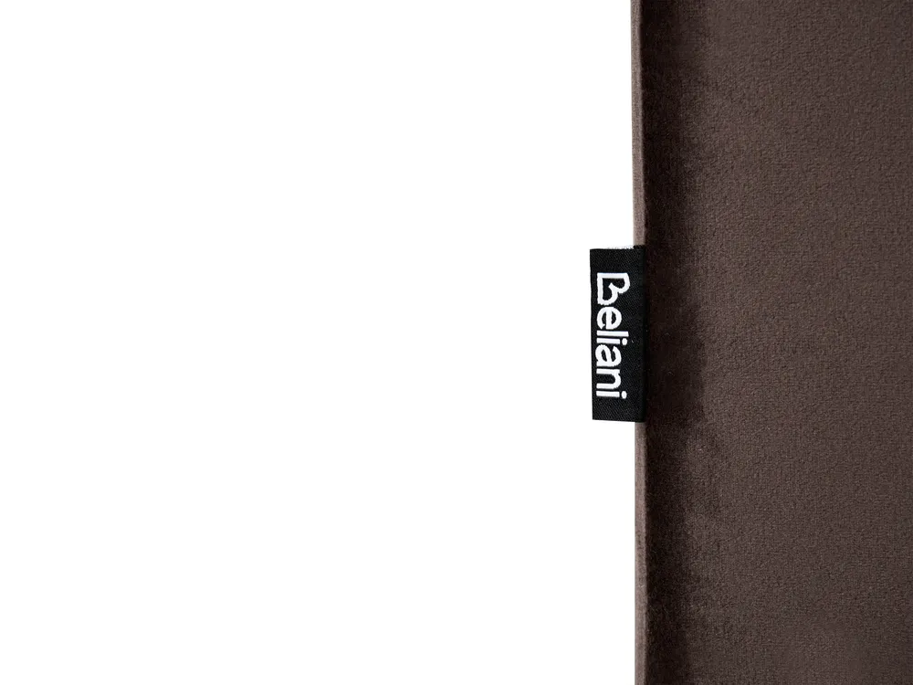 Sofa 3-Sitzer CHESTERFIELD Samtstoff Dunkelbraun_1065052