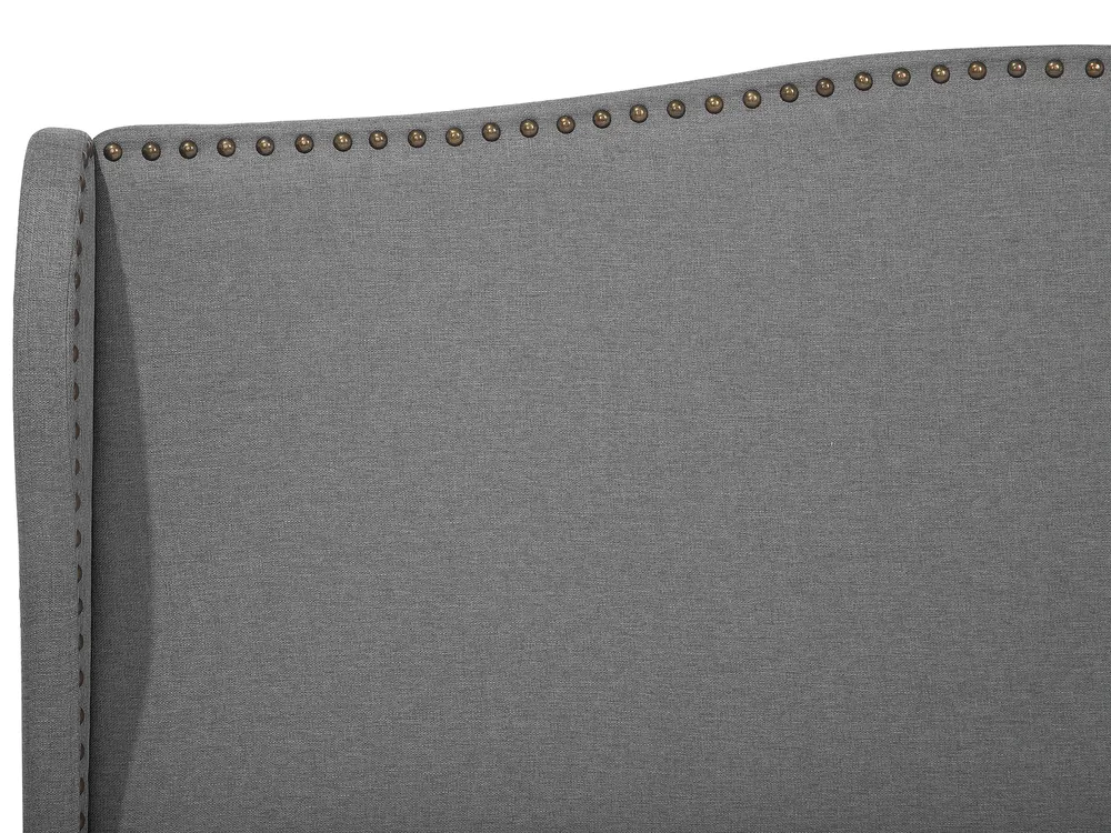 Bett mit Lattenrost Stoff COLMAR 160 x 200 cm Grau_675999