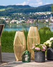 Laterne TAHITI 84 cm Bambus Naturfarben_826855