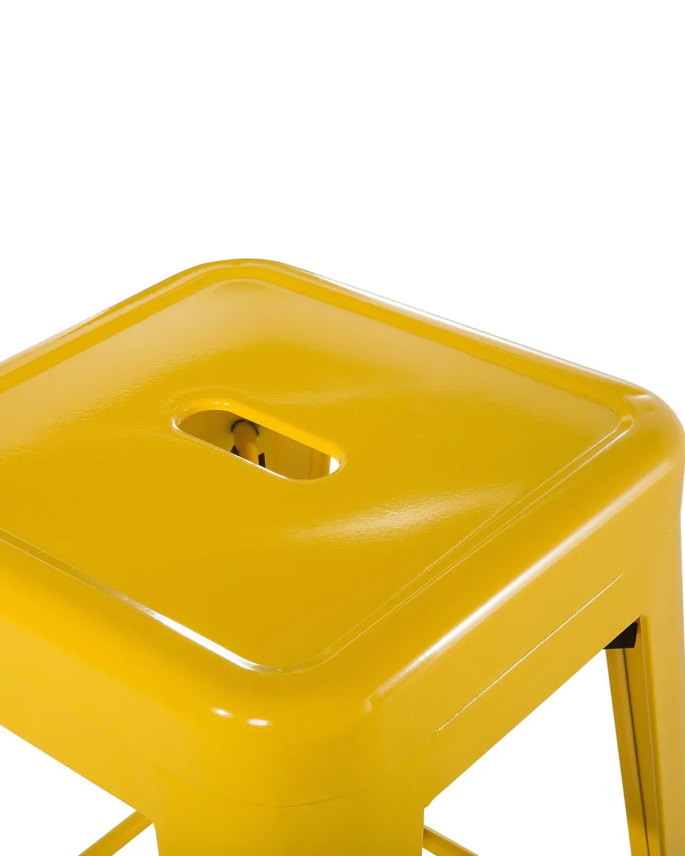 Set of 2 Bar Stools CABRILLO Metal Yellow_701265