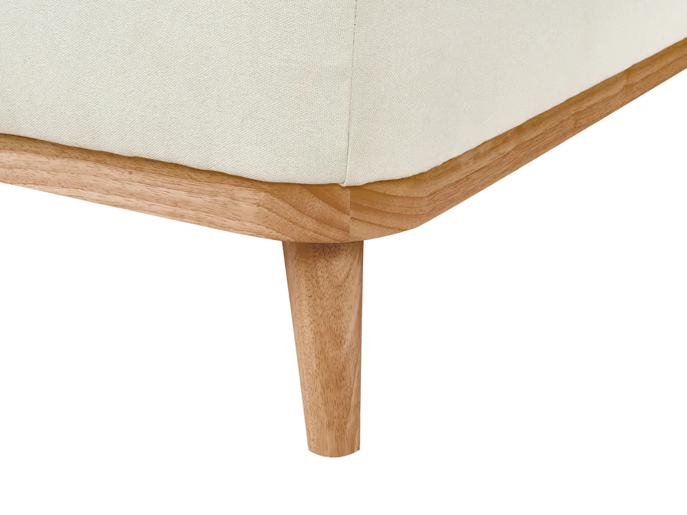 Corner Sofa 3 Seater SIMOS Fabric Off-White Right Hand_927986