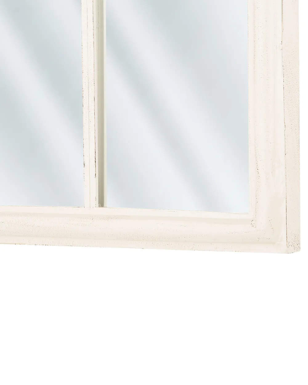 Wandspiegel TRELLY 62 cm 113 cm Metall Weiß_748066