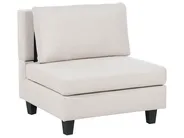 1-Seat Section UNSTAD Fabric Light Beige_893673