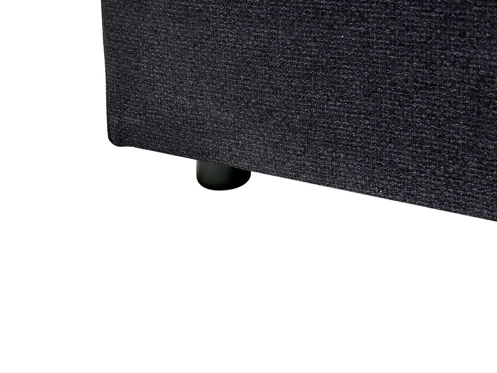 Eckschlafsofa 3-Sitzer NASSJO Kunstleinen Schwarz linksseitig_1000006