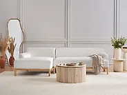 Corner Sofa SOSJO Boucle Off-White Right Hand_1187274