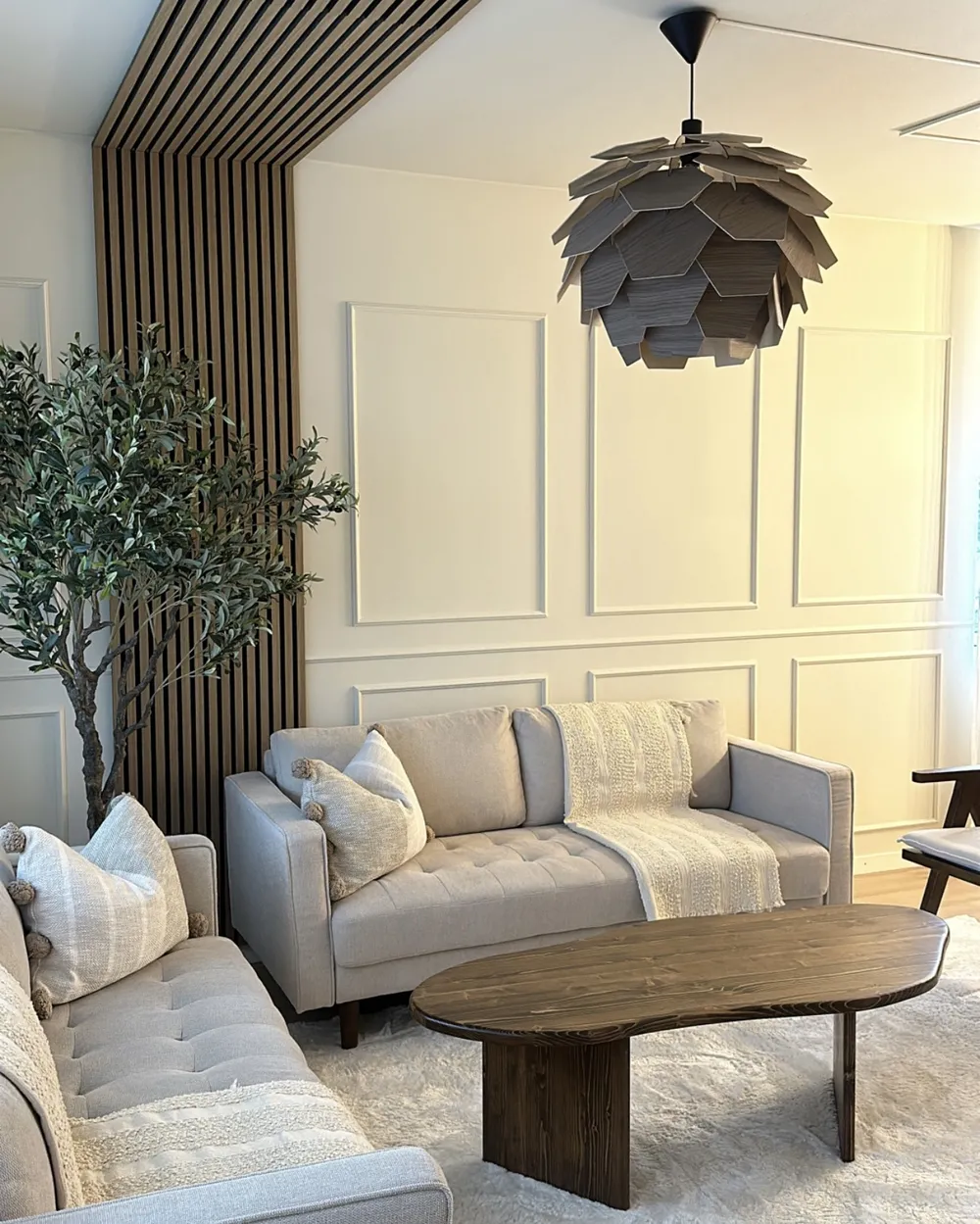 Sofa 3-Sitzer NURMO Stoff Hellbeige_961316