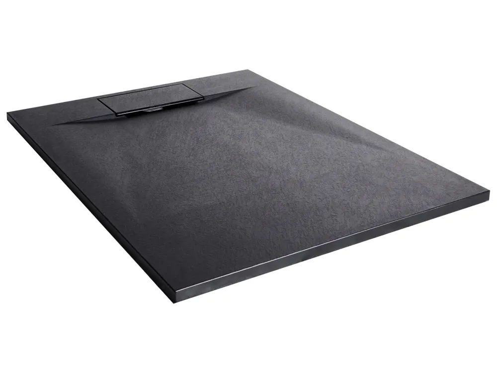 Duschwanne AZZURRO 80 x 100 x 3 cm Schwarz_968552