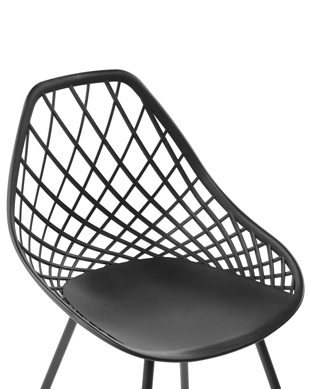 Set of 2 Dining Chairs CANTON Black_775161