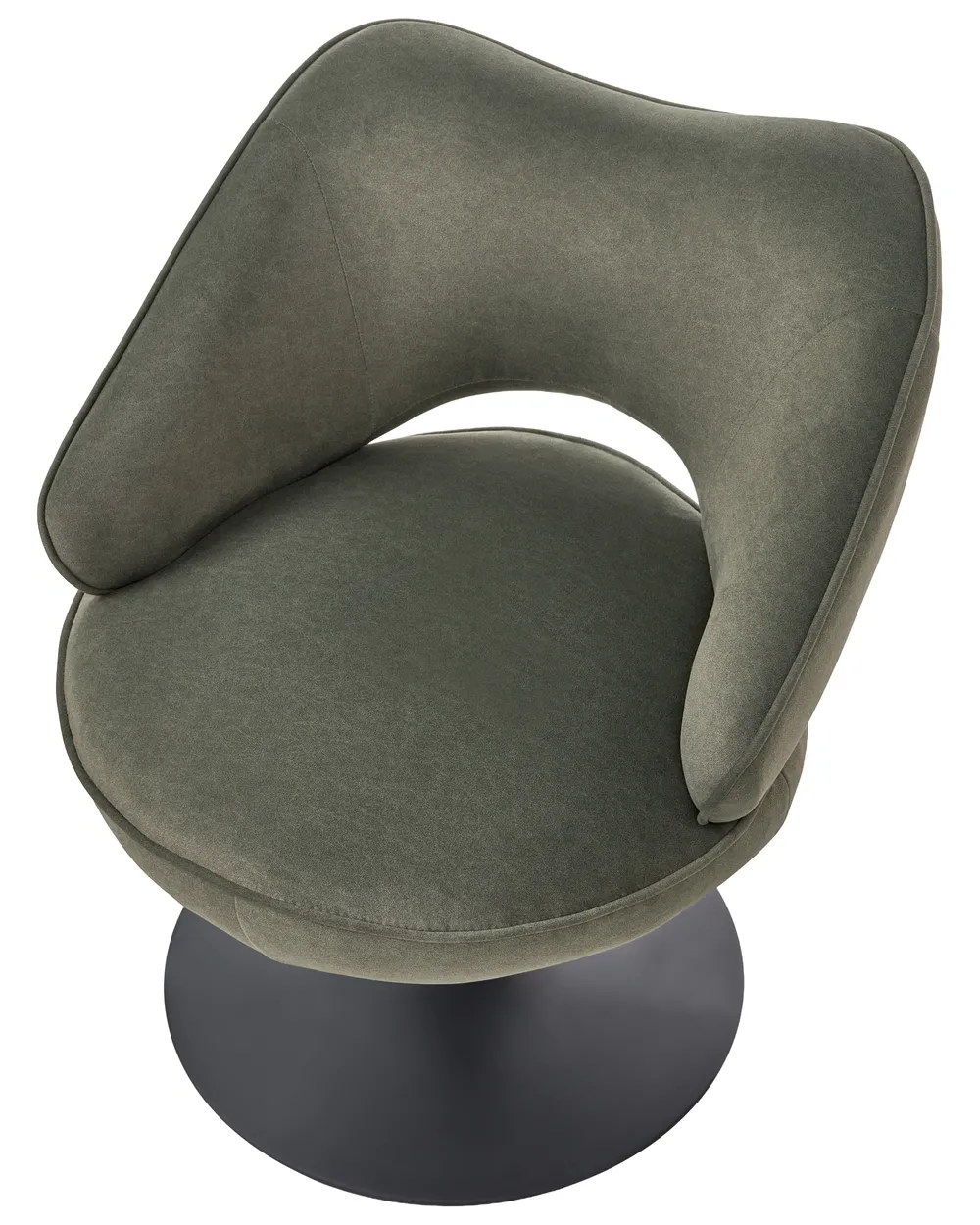 Swivel Armchair SANDET Velvet Dark Green_1072015