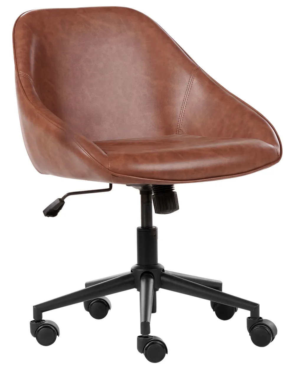 Schreibtischstuhl BARDSDALE Kunstleder Braun_935402