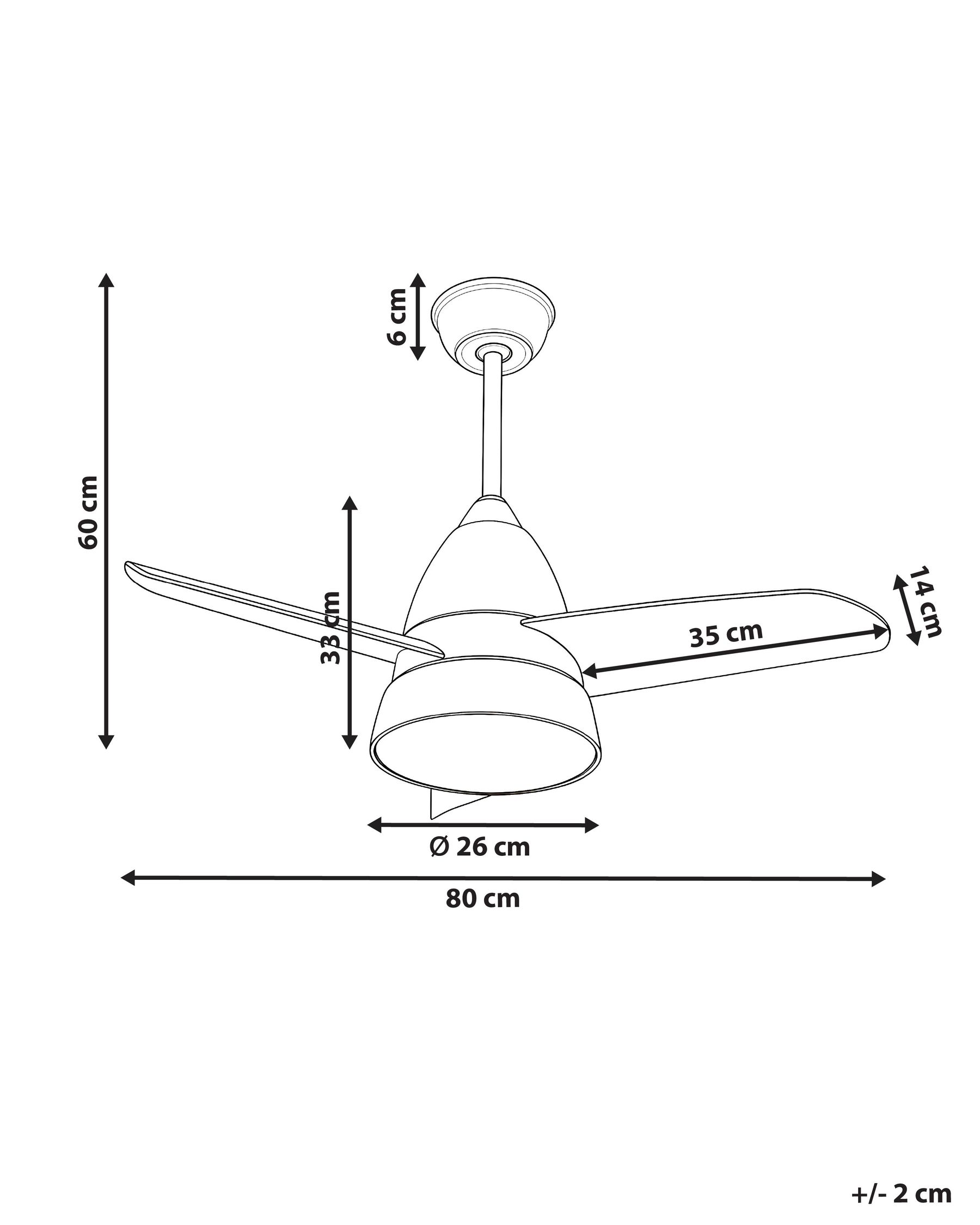 Ceiling Fan with Light STRAWBERRY with Remote Multicolour_1032636