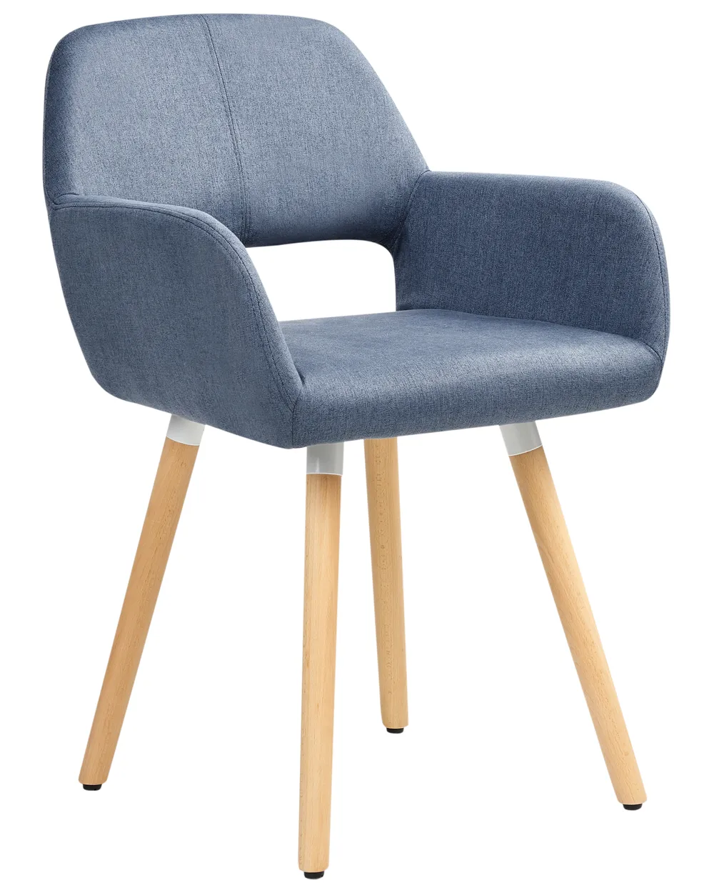 Set of 2 Dining Chairs CHICAGO Fabric Navy Blue_696135