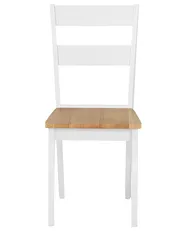 Esszimmerstuhl 2er Set GEORGIA Holz Weiß_696588