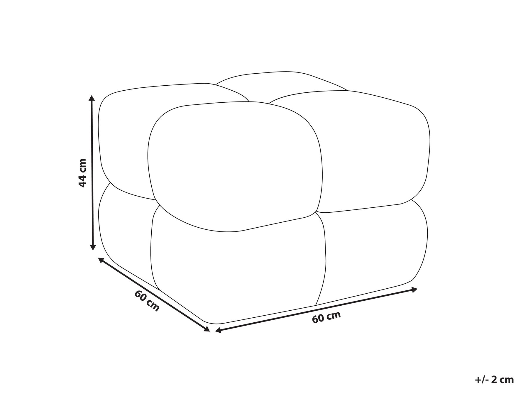 Pouf CALIENTE Bouclé Grün_1069796