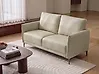 Sofa 2-Sitzer CILENS Stoff Hellbeige