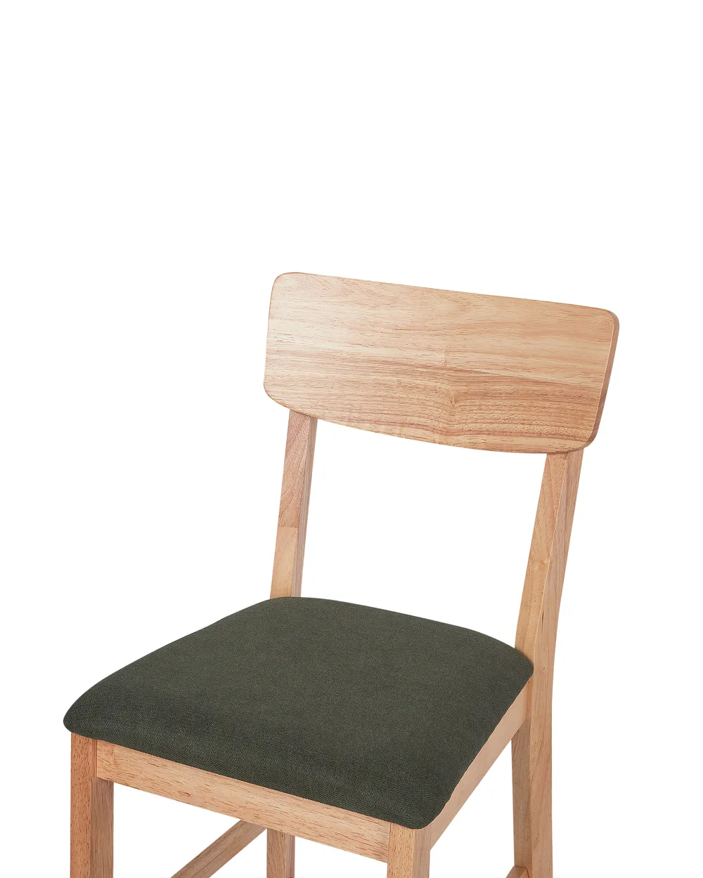 Set of 2 Bar Chairs AMBLER Light Brown/ Green_926594