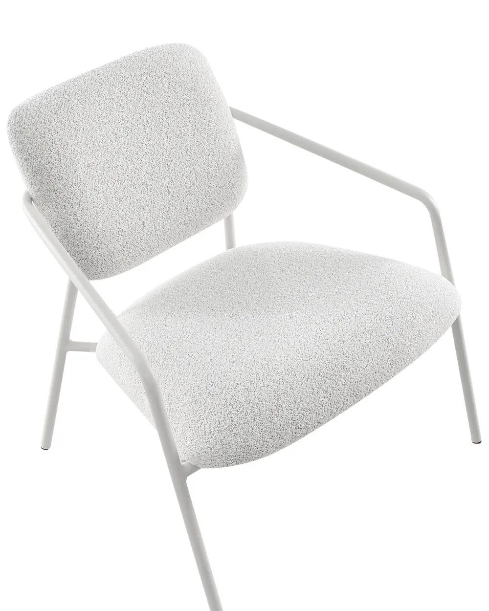 Set of 2 Armchairs LOA Fabric Off-White_1012536