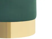 Pouf SOPHIA Samtstoff Dunkelgrün_840588