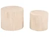 Couchtisch 2er Set MANTI Travertinoptik