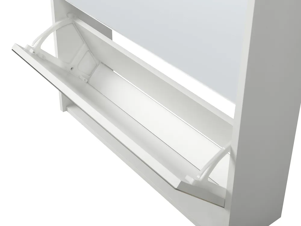 Schuhschrank MIDFIELD mit Stauraum Weiß_947035