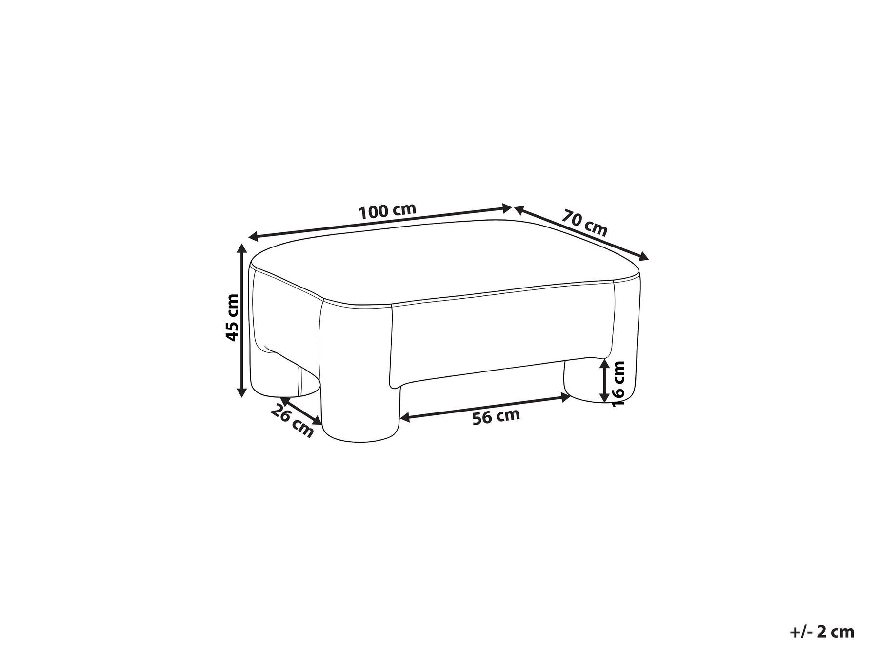 Ottomane HOGBO Stoff Braun_1049936