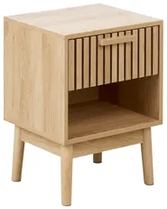Nachttisch mit 1 Schublade LYNWOOD Hellbraun_945424