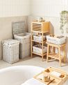 Aufbewahrungskorb 5er Set ELLA Weidenholz Grau 50/86 L