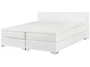 Boxspringbett Kunstleder PRESIDENT 180 x 200 cm Weiß_707918