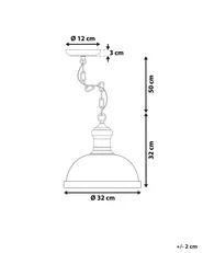 Pendant Lamp DIDESSA Metal Blue_779283
