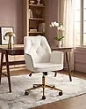 Desk Chair CELARA Velvet White