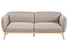 Sofa 3-Sitzer LJUNG Stoff Hellbraun