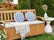 Gartenkissen 2er Set CERIANA Tiermuster 40 x 40 cm Blau_905248