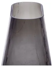 Flower Vase MITATA 20 cm Glass Grey_838257