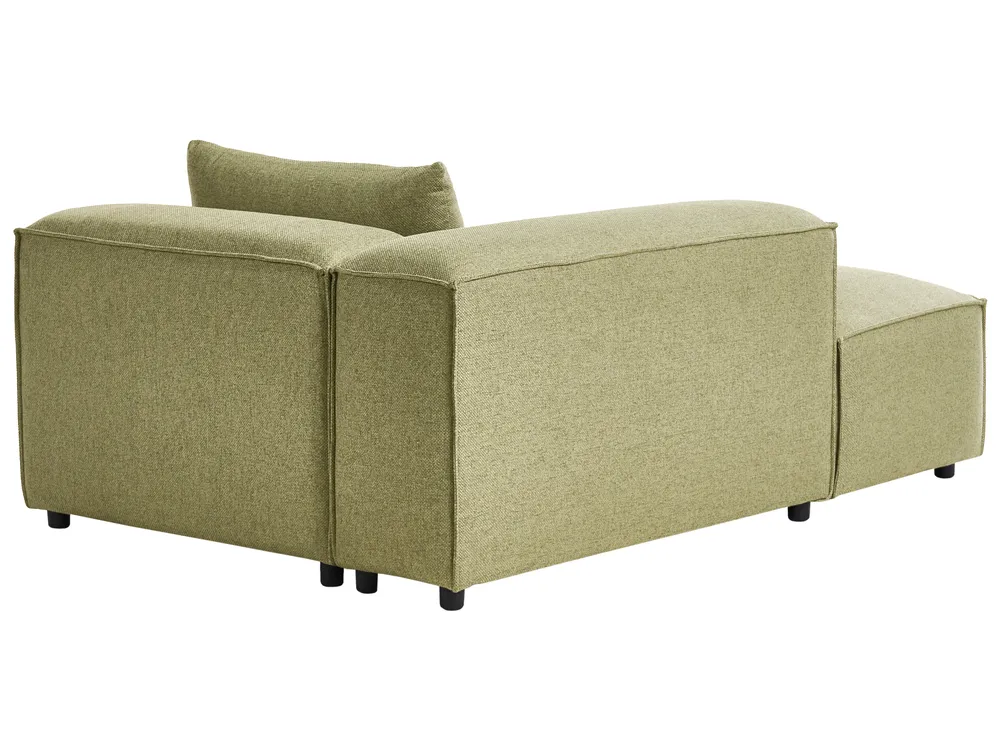 Rechtsseitige Chaiselongue BRANDE Stoff Hellgrün_1023632