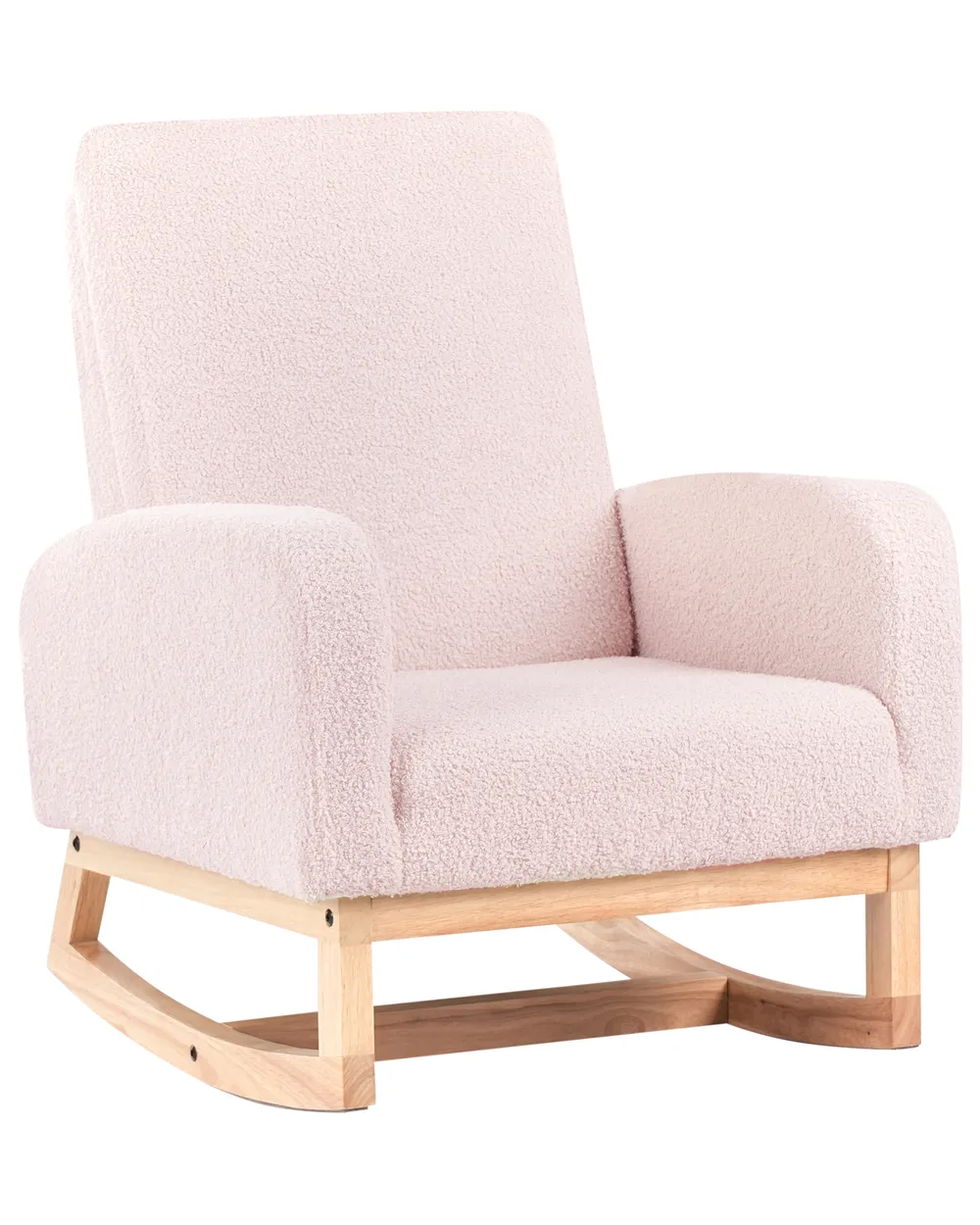 Kids Rocking Chair NORBY Boucle Pastel Pink_989259