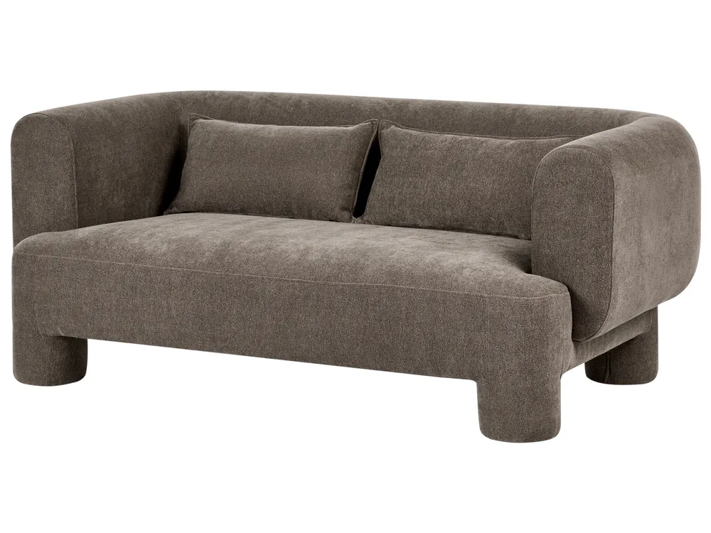 Sofa 3 Seater HOGBO Fabric Brown_1049893