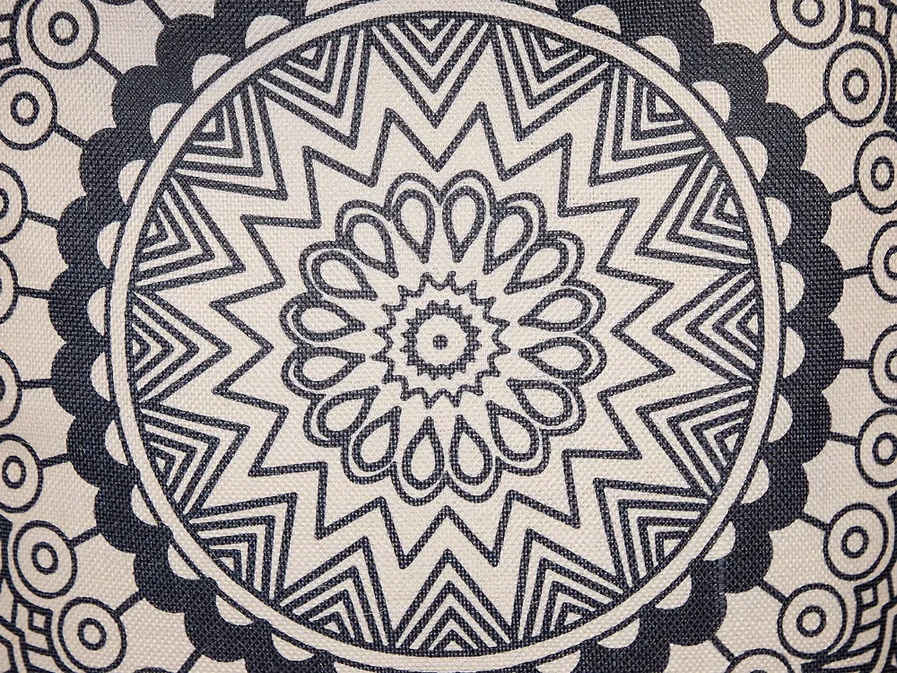 Dekokissen 2er Set GERANIUM 45 x 45 cm Schwarz Orientalisches Muster_854339