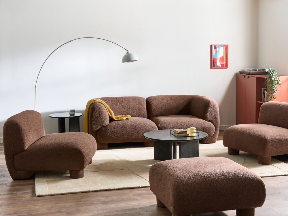 Modularni set sjedećih elemenata četveroznamenkasti MJALBI Buklé Smeđi