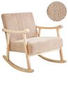 Schaukelsessel LEKNES Bouclé Beige