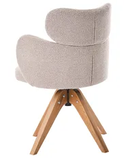 Esszimmerstuhl drehbar MARCY Bouclé Beige_1092419