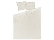 Tagesdecke mit Kissen RUDKHAN 160 x 220 cm Cremeweiß_821918